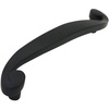 image:imageCosmas 776FB Flat Black Swirl Cabinet Hardware Handle Pull  334 96mm Hole Centers