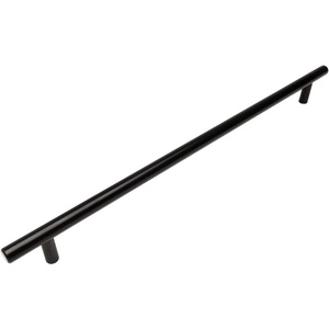 image:image10 Pack  Cosmas 305320FB Flat Black Cabinet Hardware Euro Style Bar Handle Pull  1258 Inch 320mm Hole Centers 15 Overall Length