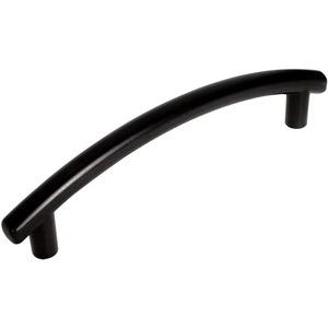 image:image25 Pack  Cosmas 299296FB Contemporary Arch Flat Black Bar Cabinet Hardware Handle Pull  334 Inch 96mm Hole Centers
