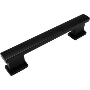 image:image25 Pack  Cosmas 7024FB Flat Black Contemporary Cabinet Hardware Handle Pull  4 Inch 102mm Hole Centers