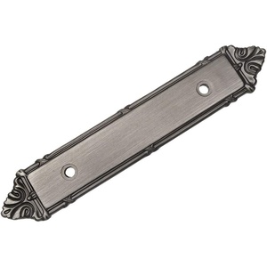 image:imageCosmas 10 Pack 9466AS Antique Silver Cabinet Hardware Handle Pull BackplateBack Plate  3 Inch 76mm Hole Centers