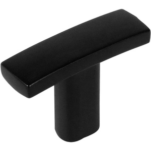 image:imageCosmas 2363FB Flat Black Subtle Arch Cabinet Hardware Handle Knob 1716 Overall Length
