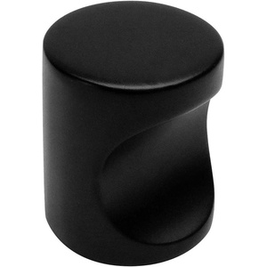image:imageCosmas 3312FB Flat Black Contemporary Cabinet Hardware Finger Pull  34 Diameter