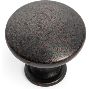 image:imageCosmas 5305HB Hammered Bronze Traditional Round Solid Cabinet Hardware Knob  114 Diameter