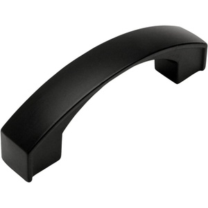 image:imageCosmas 616030FB Flat Black Modern Cabinet Hardware Arch Handle Pull  3 Inch 76mm Hole Centers