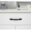 image:imageCosmas 10 Pack 9009FB Flat Black Twist Cabinet Hardware Handle Pull  3 Inch 76mm Hole Centers10