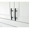 image:imageCosmas 25 Pack 23633FB Flat Black Subtle Arch Cabinet Hardware Handle Pull  3 Inch 76mm Hole Centers