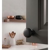 image:imageCosmas 4950FB Flat Black Mushroom Cabinet Knob  114 32mm Matte Black Round Kitchen Drawer Knobs
