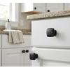 image:imageCosmas 5 Pack 4391FB Flat Black Modern Cabinet Hardware Knob  114 Inch Square