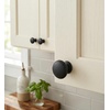 image:imageCosmas 5 Pack 5422FB Flat Black Cabinet Hardware Mushroom Knob  1316 Diameter