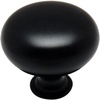 image:imageCosmas 5 Pack 6542FB Flat Black Round Cabinet Hardware Knob with Backplate  114 Diameter