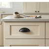 image:imageCosmas 5 Pack 783FB Flat Black Cabinet Hardware Bin Cup Drawer Cup Pull  3 76mm Hole Centers