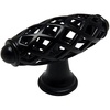 image:image10 Pack  Cosmas 1749FB Flat Black Cabinet Hardware Birdcage Knob