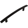 image:image10 Pack  Cosmas 2363128FB Flat Black Subtle Arch Cabinet Hardware Handle Pull  5 Inch 128mm Hole Centers