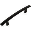 image:image10 Pack  Cosmas 23634FB Flat Black Subtle Arch Cabinet Hardware Handle Pull  4 Inch 102mm Hole Centers