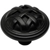 image:image10 Pack  Cosmas 7064FB Flat Black Braided Cabinet Hardware Round Knob  114 Diameter