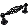 image:image15 Pack  Cosmas 174996FB Flat Black Birdcage Cabinet Hardware Handle Pull  334 96mm Hole Centers