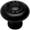 image:image25 Pack  Cosmas 4113FB Flat Black RopeScroll Cabinet Hardware Knob  1316 Inch Diameter