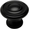 image:image25 Pack  Cosmas 6211FB Flat Black Round Cabinet Hardware Knob  1316 Diameter