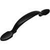 image:image25 Pack  Cosmas 9502FB Flat Black Cabinet Hardware Footed Handle Pull  3 Inch 76mm Hole Centers