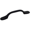 image:image25 Pack  Cosmas 9533FB Flat Black Cabinet Hardware Footed Handle Pull  3 Inch 76mm Hole Centers