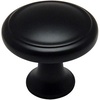 image:image50 Pack  Cosmas 5982FB Flat Black Cabinet Hardware Round Knob  118 Diameter