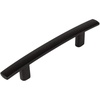 image:imageCosmas 10 Pack 23633FB Flat Black Subtle Arch Cabinet Hardware Handle Pull  3 Inch 76mm Hole Centers