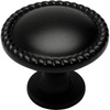 image:imageCosmas 10 Pack 4115FB Flat Black RopeScroll Cabinet Hardware Knob  114 Inch Diameter