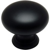 image:imageCosmas 10 Pack 4950FB Flat Black Mushroom Cabinet Knob  114 32mm Matte Black Round Kitchen Drawer Knobs