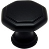 image:imageCosmas 10 Pack 5181FB Flat Black Cabinet Hardware Octagon Knob  114 Diameter