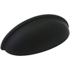image:imageCosmas 10 Pack 783FB Flat Black Cabinet Hardware Bin Cup Drawer Cup Pull  3 76mm Hole Centers