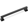 image:imageCosmas 10556192FB Flat Black Cabinet Handle Pull Hardware  712 Inch 192mm Hole Centers