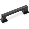 image:imageCosmas 10556FB Flat Black Cabinet Handle Pull Hardware  3 Inch 76mm amp 334 Inch 96mm Hole Centers
