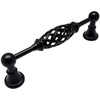 image:imageCosmas 17495FB Flat Black Birdcage Cabinet Hardware Handle Pull  5 128mm Hole Centers  15 Pack