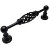 image:imageCosmas 17495FB Flat Black Birdcage Cabinet Hardware Handle Pull  5 128mm Hole Centers