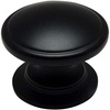 image:imageCosmas 25 Pack 4702FB Flat Black Cabinet Hardware Round Knob  114 Diameter  Wide Base