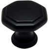 image:imageCosmas 25 Pack 5181FB Flat Black Cabinet Hardware Octagon Knob  114 Diameter
