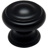 image:imageCosmas 3317FB Flat Black Cabinet Hardware Round Knob  1316 Diameter