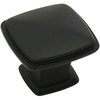 image:imageCosmas 4391FB Flat Black Modern Cabinet Hardware Knob  114 Inch Square