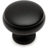image:imageCosmas 5 Pack 1438FB Flat Black Cabinet Hardware Round Knob  1316 Diameter