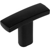 image:imageCosmas 5 Pack 2363FB Flat Black Subtle Arch Cabinet Hardware Handle Knob 1716 Overall Length