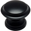 image:imageCosmas 5 Pack 4251FB Flat Black Cabinet Hardware Round Knob  138 Diameter  Wide Base