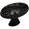 image:imageCosmas 5 Pack 4297FB Flat Black Floral Cabinet Hardware Oval Oblong Knob
