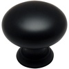 image:imageCosmas 5 Pack 4950FB Flat Black Mushroom Cabinet Knob  114 32mm Matte Black Round Kitchen Drawer Knobs