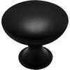 image:imageCosmas 5 Pack 5305FB Flat Black Traditional Round Solid Cabinet Hardware Knob  114 Diameter