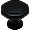 image:imageCosmas 5181FB Flat Black Cabinet Hardware Octagon Knob  114 Diameter