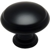 image:imageCosmas 5422FB Flat Black Cabinet Hardware Mushroom Knob  1316 Diameter