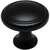 image:imageCosmas 5982FB Flat Black Cabinet Hardware Round Knob  118 Diameter