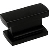 image:imageCosmas 701FB Flat Black Contemporary Cabinet Hardware Knob  1716 Length