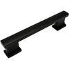 image:imageCosmas 7024FB Flat Black Contemporary Cabinet Hardware Handle Pull  4 Inch 102mm Hole Centers